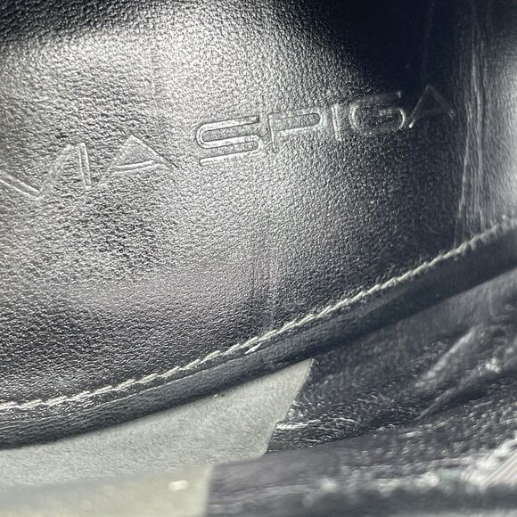 Via Spiga Elvis Stretch Leather Designer Ankle Boots Women's US 8 Black Comfort - Picture 7 of 16